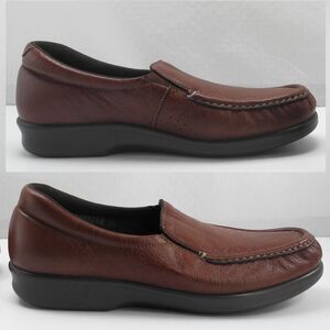 SAS Tripad Comfort Chestnut Brown Slip-On Leather Loafers - Women's Size 7.5 M